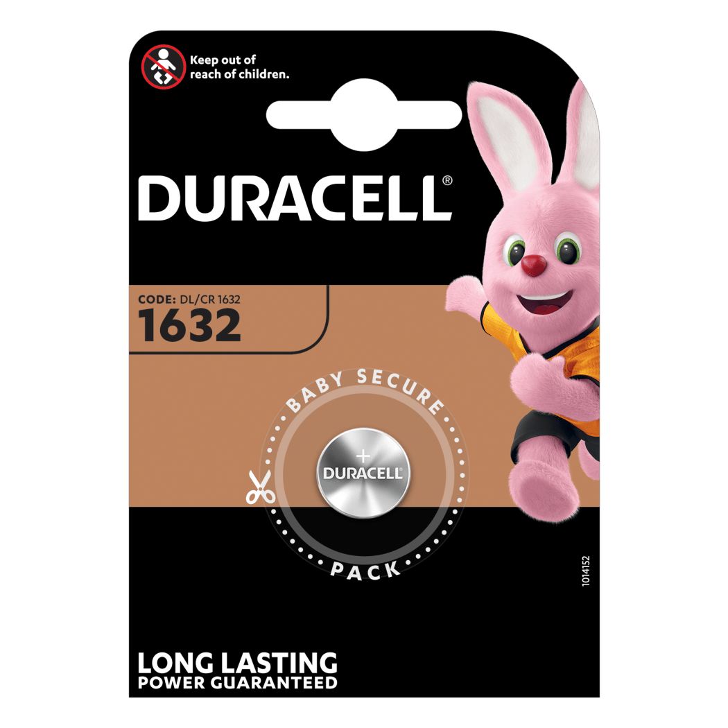 DURACELL 1632 BATTERIA A BOTTONE AL LITIO DA 3V - BLISTER 1PZ