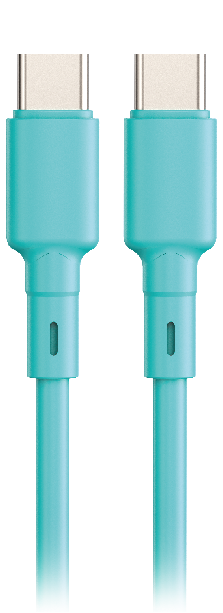 LOSTECH PREMIUM LS-NC13A CARICATORE GaN 45W DOPPIA USB-C CON CAVO USB-C / USB-C 150CM - Aquamarine Blue