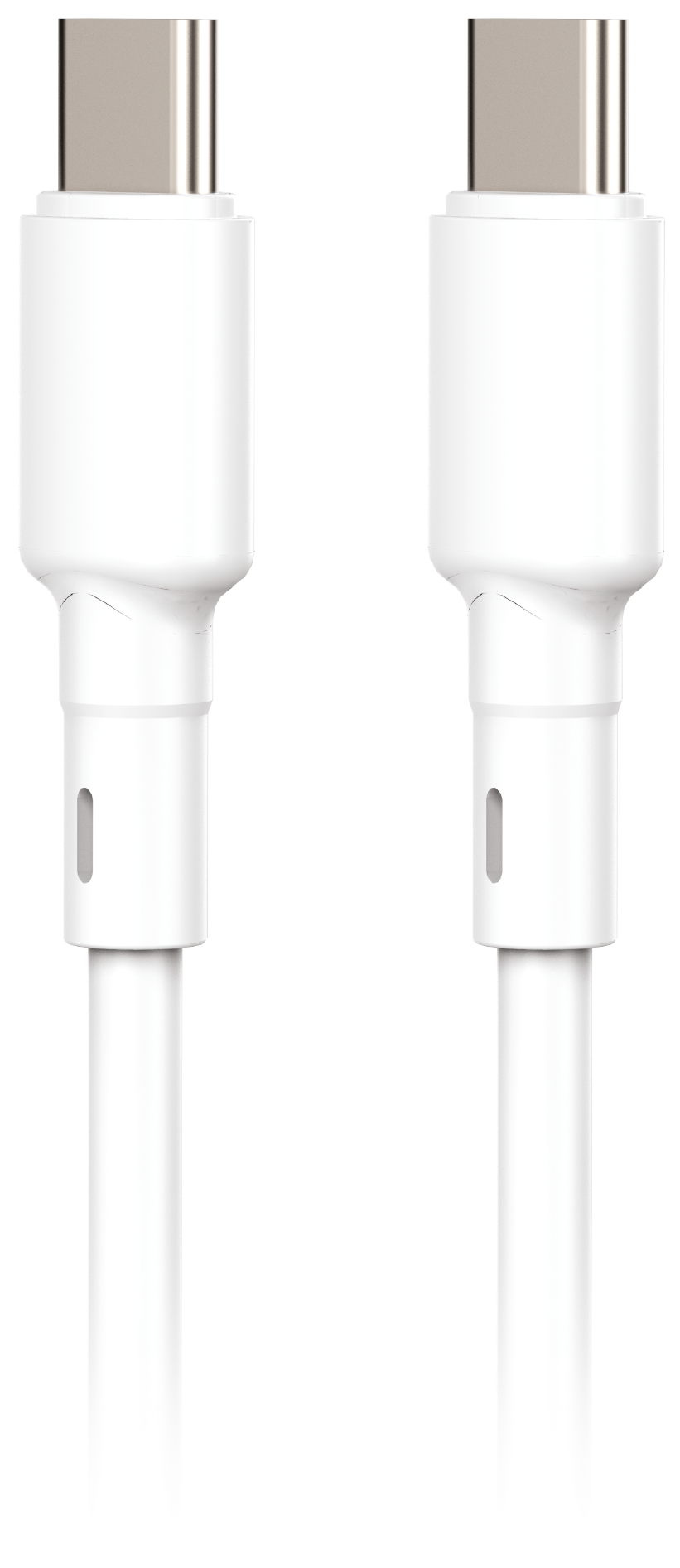 LOSTECH PREMIUM LS-NC13W CARICATORE GaN 45W DOPPIA USB-C CON CAVO USB-C / USB-C 150CM - Pure White