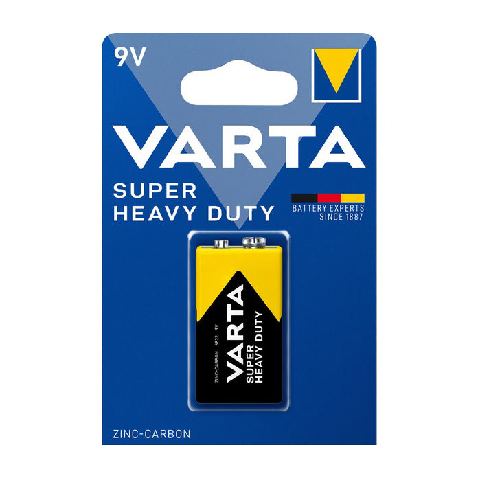 VARTA SUPERLIFE 9V BATTERIA MONOUSO ZINCO-CARBONIO 1PZ
