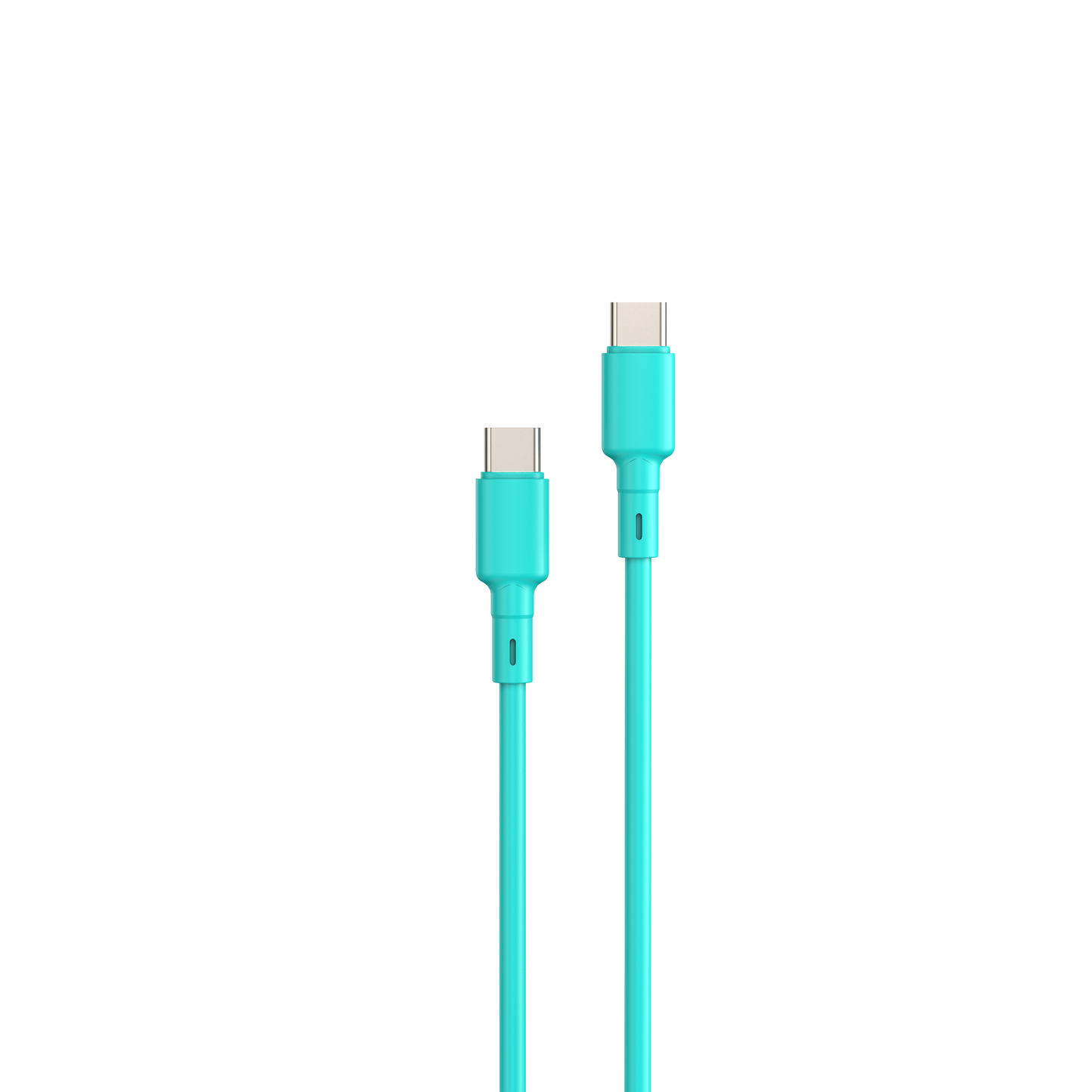 LOSTECH PREMIUM LS-NC12A CARICATORE GaN 45W USB / USB-C CON CAVO USB-C / USB-C 150CM - Aquamarine Blue