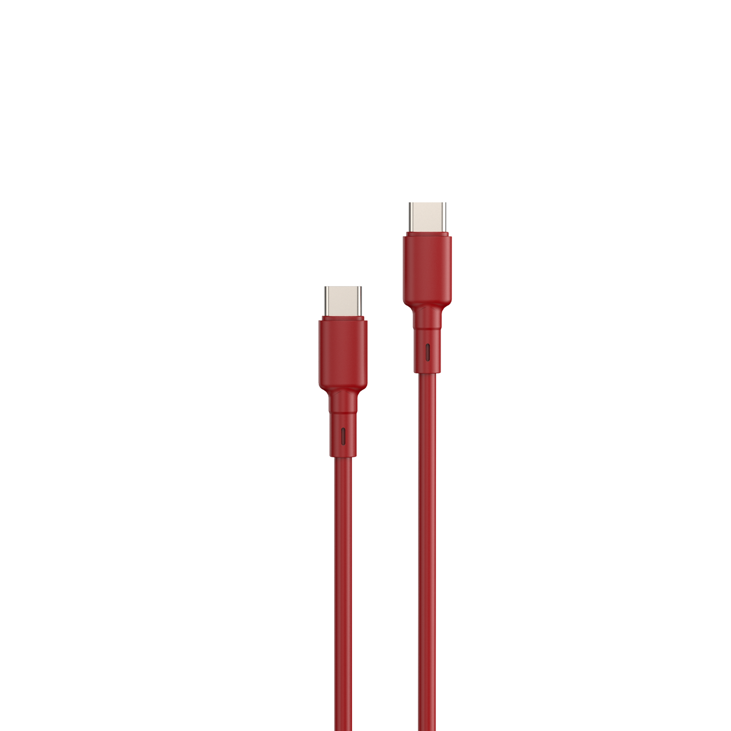 LOSTECH PREMIUM LS-NC12R CARICATORE GaN 45W USB / USB-C CON CAVO USB-C / USB-C 150CM - Cherry Red