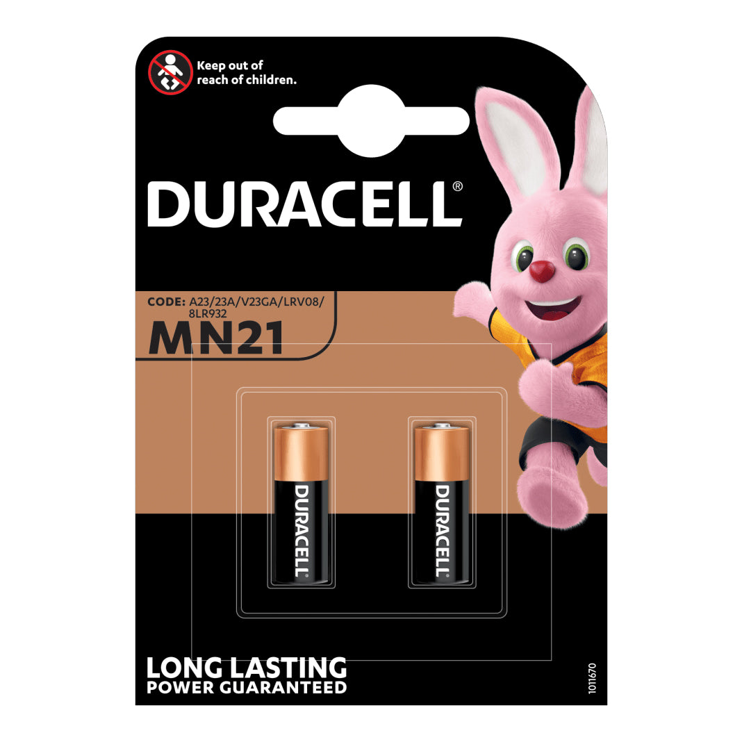 DURACELL MN21 BATTERIE ALCALINE DA 12V - BLISTER 2PZ