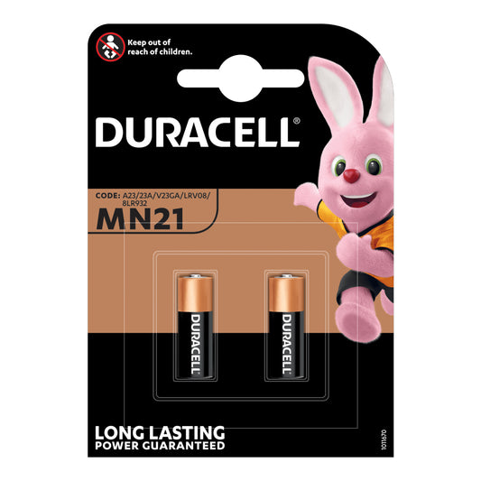 DURACELL MN21 BATTERIE ALCALINE DA 12V - BLISTER 2PZ