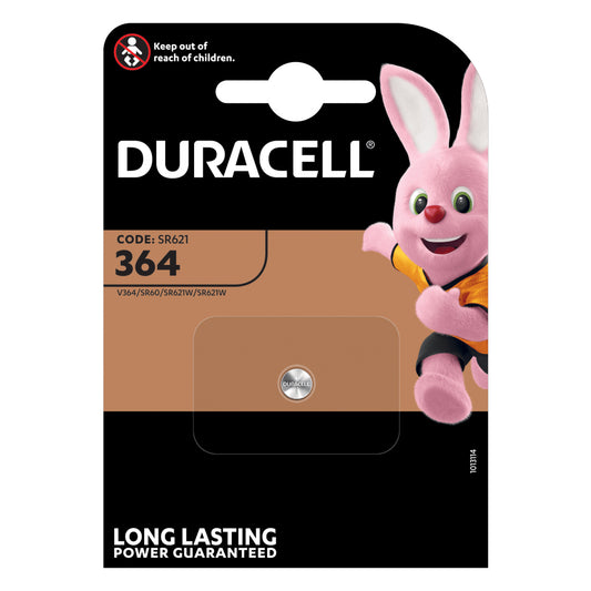 DURACELL BATTERIA 364 ALL'OSSIDO DI ARGENTO DA 1.5V - BLISTER 1PZ