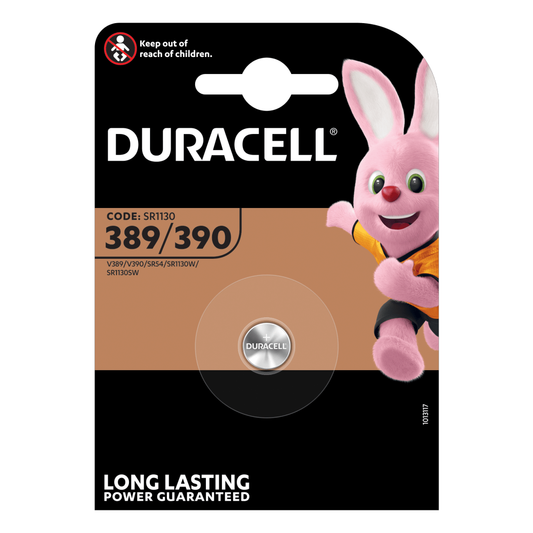DURACELL 389/390 BATTERIA ALL'OSSIDO DI ARGENTO DA 1.5V - BLISTER 1PZ