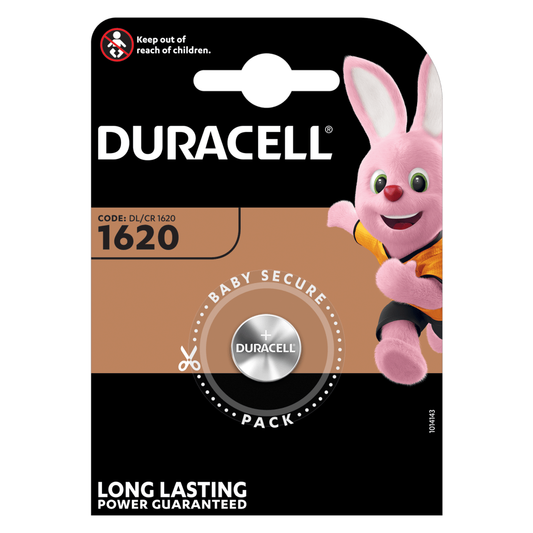 DURACELL 1620 BATTERIA A BOTTONE AL LITIO DA 3V - BLISTER 1PZ