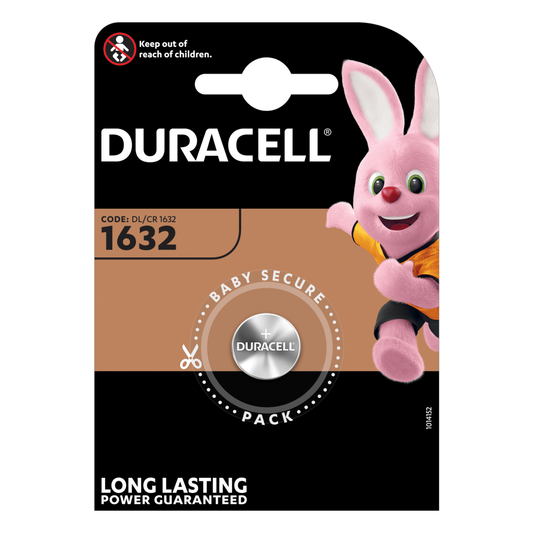 DURACELL 1632 BATTERIA A BOTTONE AL LITIO DA 3V - BLISTER 1PZ