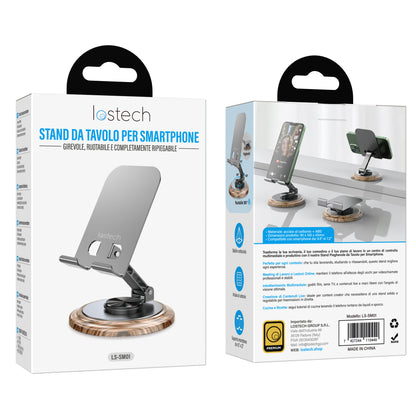 LOSTECH PREMIUM LS-SM01 STAND DA TAVOLO PIEGHEVOLE PER SMARTPHONE
