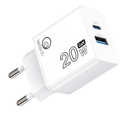 LOSTECH LS-NC61C CARICATORE RAPIDO 20W CON CAVO TYPE-C 1M GaN VERSIONE 2026