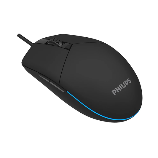 PHILIPS WIRED GAMING MOUSE WITH COLORFUL BACKLIGHT SPK9304