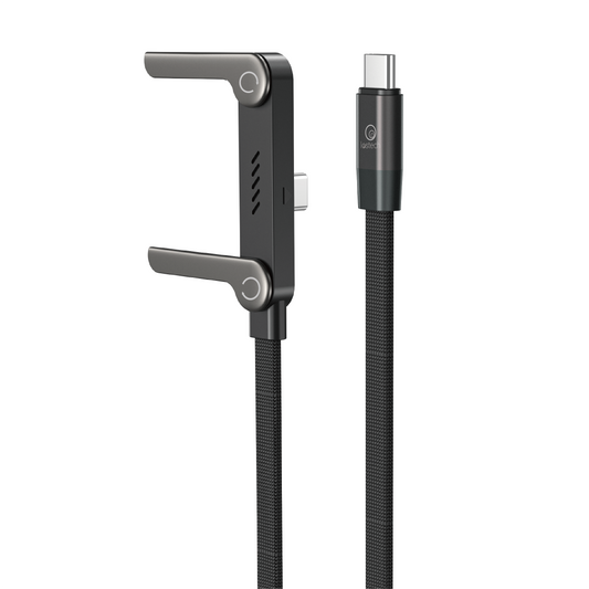 LOSTECH PREMIUM LS-NB22 CAVO RICARICA RAPIDA 240W USB-C / USB-C CON FUNZIONE STAND PER SMARTPHONE