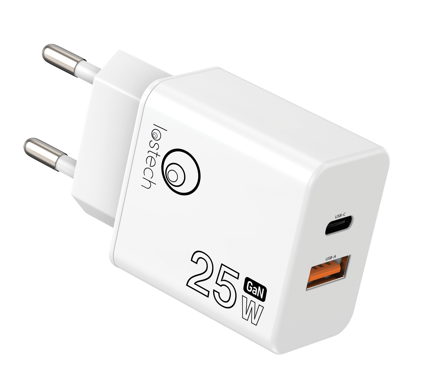 LOSTECH PREMIUM LS-NC10 CARICATORE 25W CON PRESA USB-C E USB-A