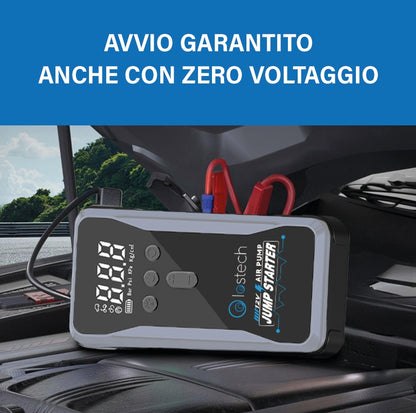 LOSTECH PREMIUM LS-BOOST02 AVVIATORE DI EMERGENZA PER AUTO CON COMPRESSORE D'ARIA / 8000mAh