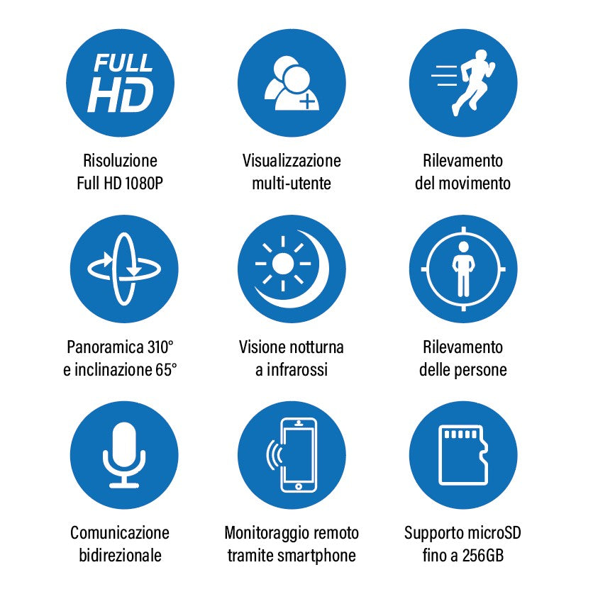 LOSTECH PREMIUM LS-IPC10 TELECAMERA SMART WI-FI DA INTERNO