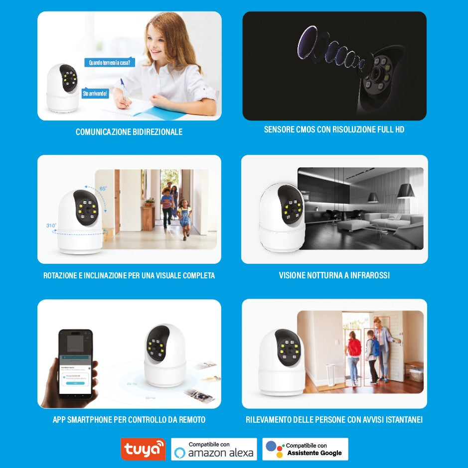 LOSTECH PREMIUM LS-IPC10 TELECAMERA SMART WI-FI DA INTERNO