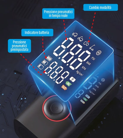 LOSTECH PREMIUM LS-MC02 MINI COMPRESSORE D'ARIA PORTATILE
