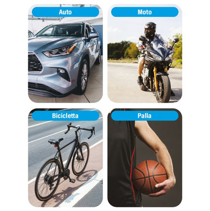 LOSTECH PREMIUM LS-MC02 MINI COMPRESSORE D'ARIA PORTATILE