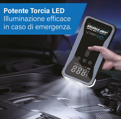 LOSTECH PREMIUM LS-BOOST02 AVVIATORE DI EMERGENZA PER AUTO CON COMPRESSORE D'ARIA / 8000mAh