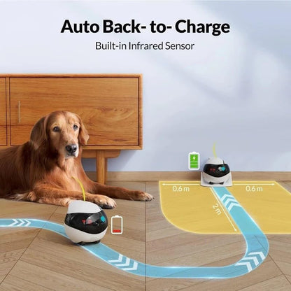 Enabot EBO AIR Telecamera per bambini e animali domestici 1080P, funzione AI intelligente, connettività Wi-Fi, visione notturna, auto-crociera, auto-ricarica, rilevazione del movimento, audio a 2 vie