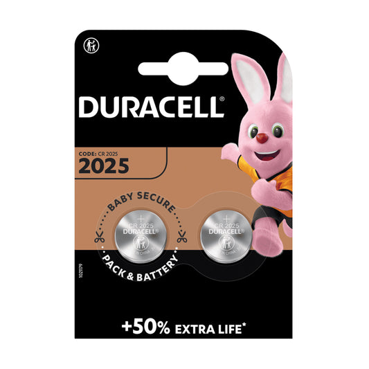 DURACELL 2025 BATTERIA A MONETA AL LITIO DA 3V - BLISTER 2PZ