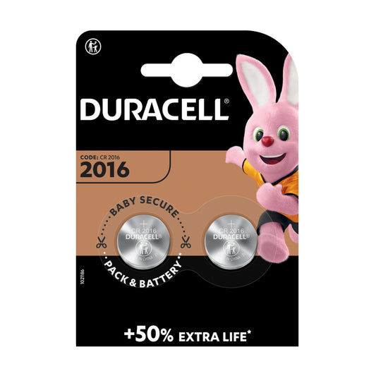 DURACELL BATTERIE A BOTTONE LITIO 2016 - BLISTER DA 2PZ