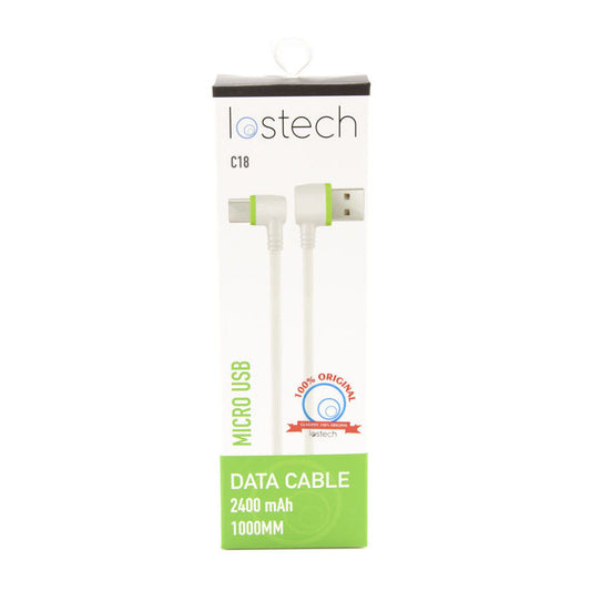LOSTECH LS-C18 CAVO A 90^ FAST CHARGE MICRO USB DA 100CM