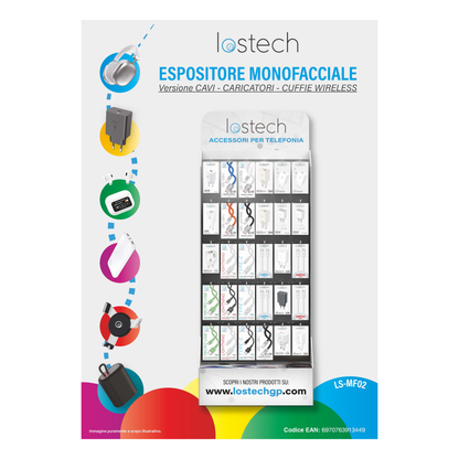 LOSTECH ESPOSITORE MONOFACCIALE LS-MF02