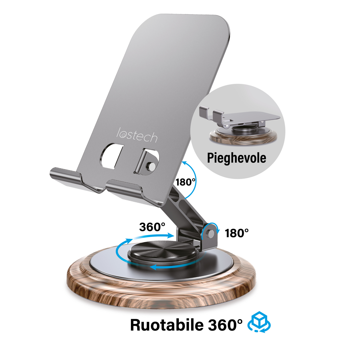 LOSTECH PREMIUM LS-SM01 STAND DA TAVOLO PIEGHEVOLE PER SMARTPHONE