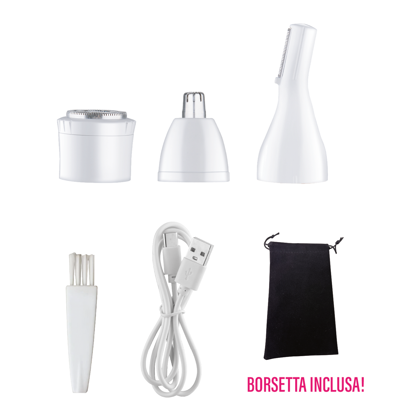 LOSTECH LS-RE41F RASOIO ELETTRICO 4-IN-1 PER LEI - BIANCO