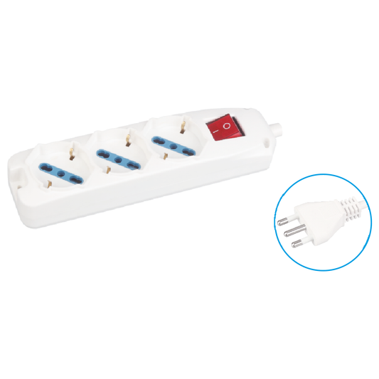LOSTECH CIABATTA MULTIPRESA (3 PRESE) LS-SOC01
