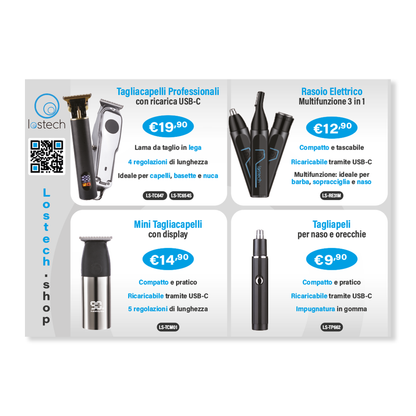 LOSTECH ESPOSITORE DA BANCO LS-EST45 RASOI E TAGLIACAPELLI
