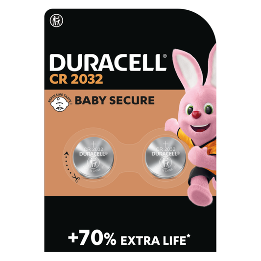 DURACELL 2032 BATTERIA A MONETA AL LITIO DA 3V - BLISTER 2PZ