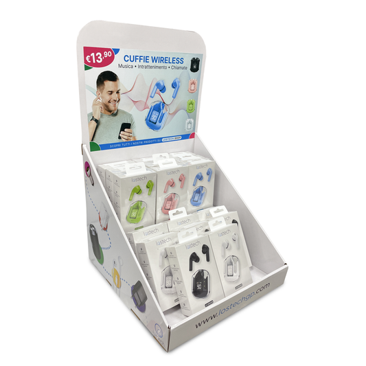 LOSTECH ESPOSITORE DA BANCO CON CUFFIE WIRELESS LS-DES23