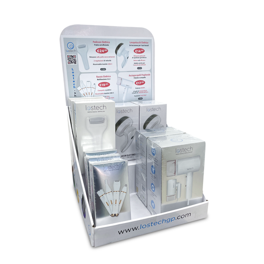 LOSTECH ESPOSITORE DA BANCO LS-EST46 - PRODOTTI BELLEZZA PER LEI