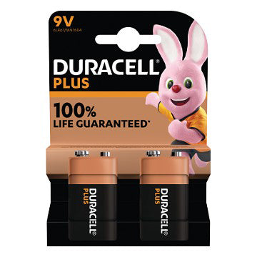 DURACELL PLUS 100 9V MN1604 BATTERIA TRANSISTOR BLISTER 1 PEZZO