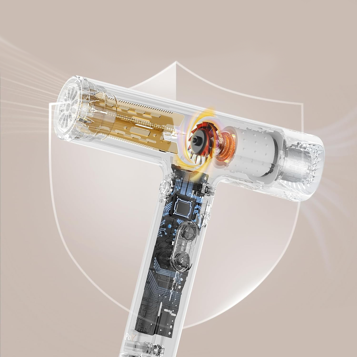 LOSTECH PREMIUM LS-HD04C ASCIUGACAPELLI IONICO - ORANGE