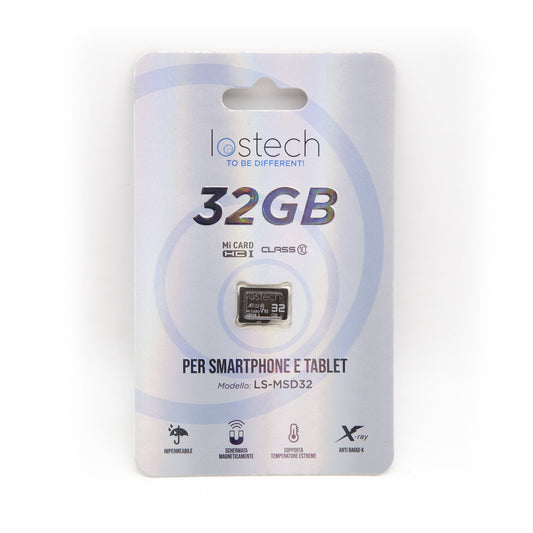 LOSTECH PREMIUM LS-MSD32 MICRO SD HC PER SMARTPHONE E TABLET - 32GB CLASS 10